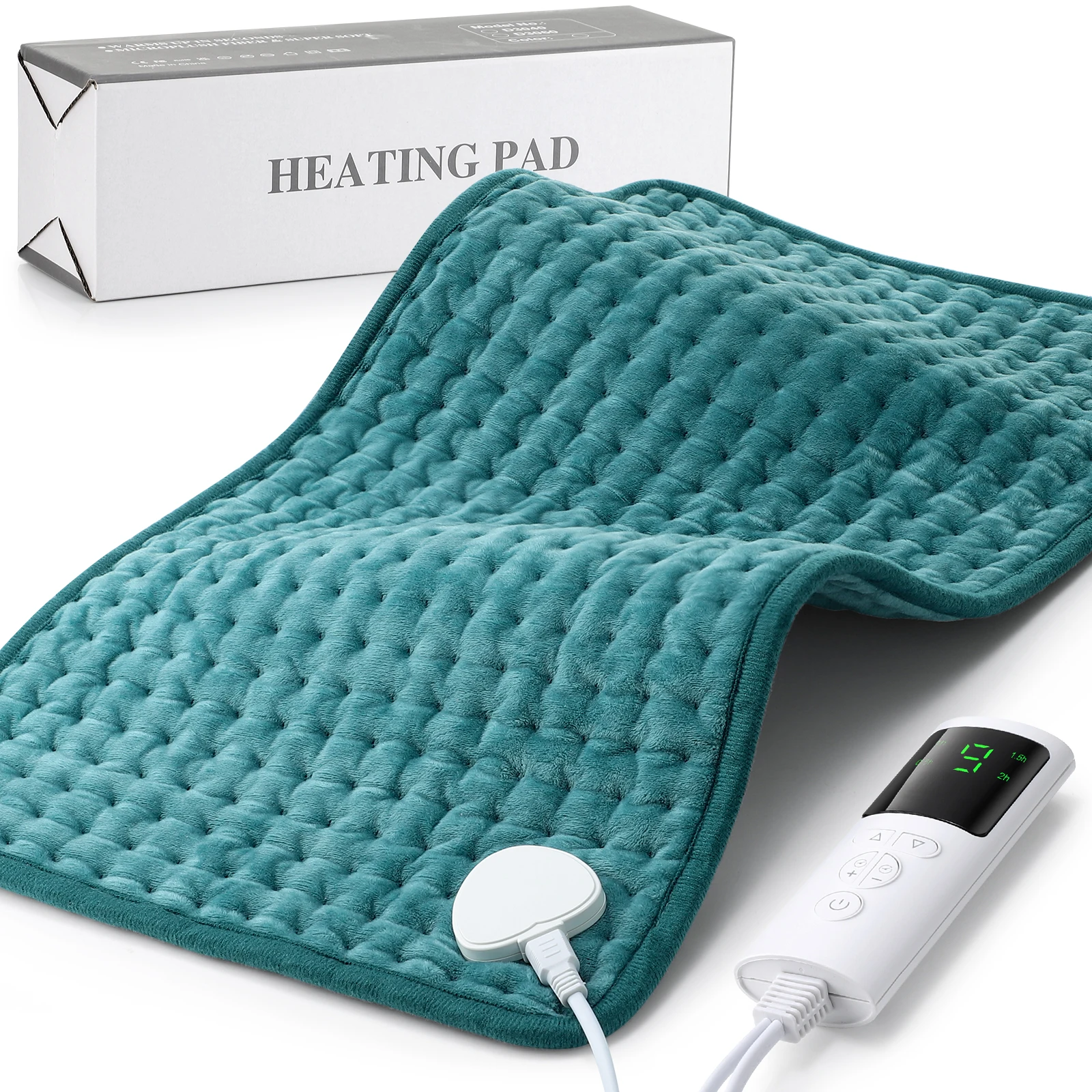 Auto Shut off 12 X 24 Heated Massage Belt for Body Relief Electric Pain Relief on Back Shoulder Neck Knee Leg Massager Features