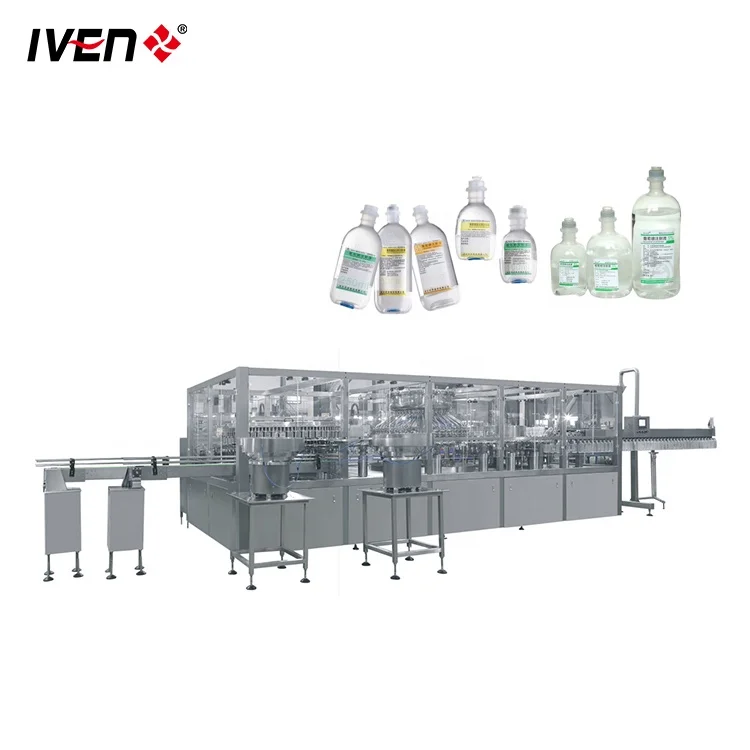 Normal Saline IV Fluids Filling Production Machine Manufacturing Project