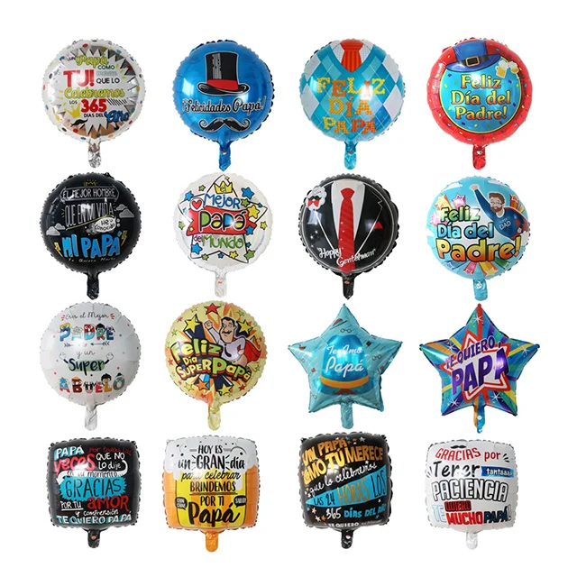 Party Supplies 18inch Happy Father's Day Foil Balloons Feliz Dia Papa  Globos Dia Del Padre - Buy Happy Father's Day Foil Balloons,Feliz Dia Papa  Globos Dia Del Padre,Party Supplies 18inch Happy Father's