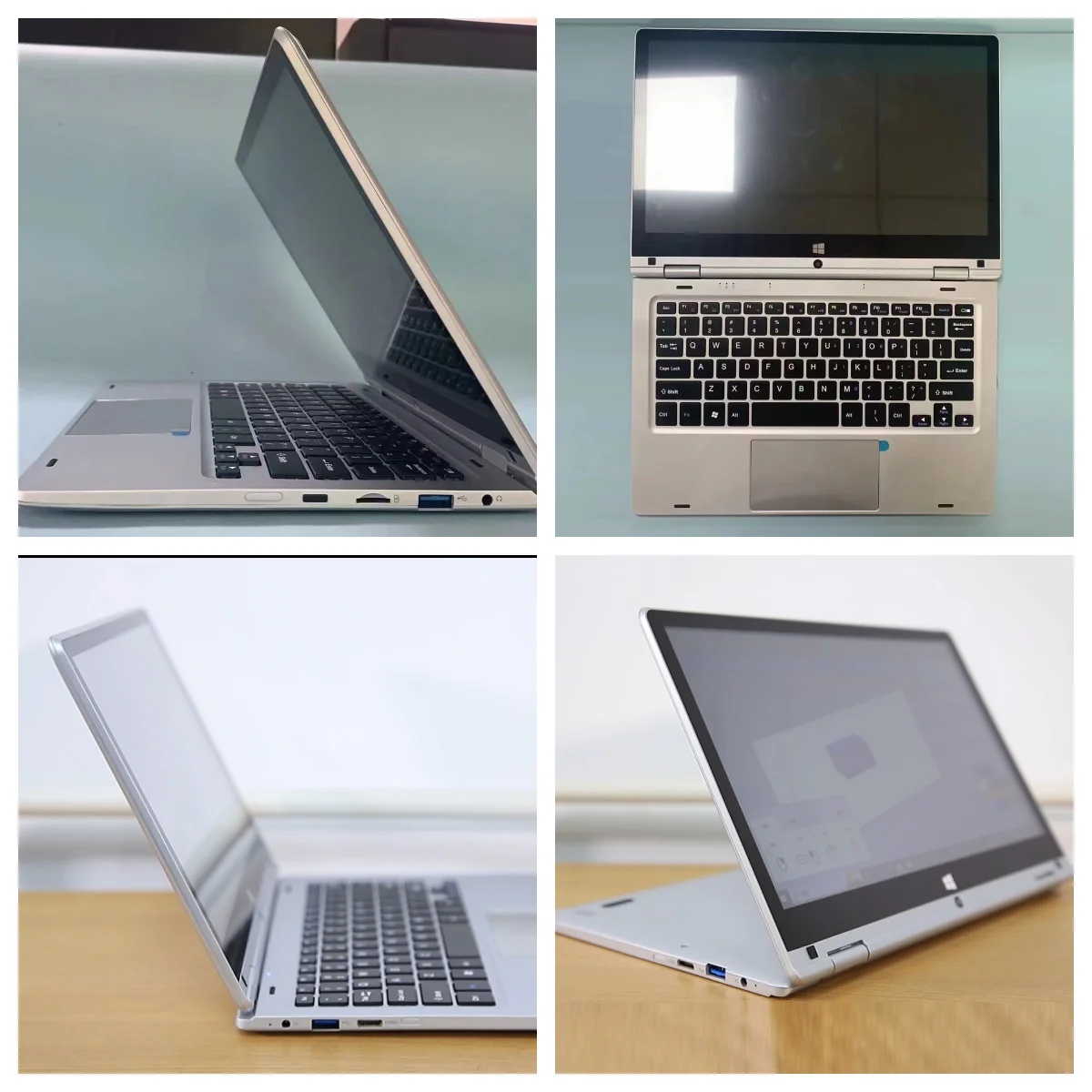 Custom Portable Mini Notebook PC 11.6 Inch Yoga Touch Screen Windows 11 Touchscreen 1TB SSD Intel N4020 Education Pocket LAPTOP