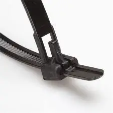 Adjustable Zip Tie Strap Reusable Nylon