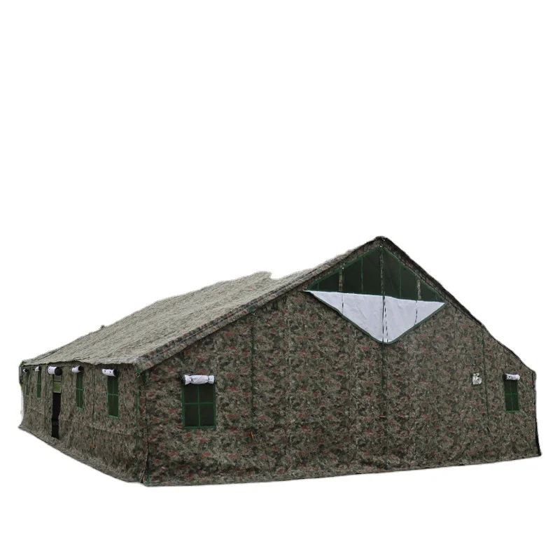 Tactical Tarpaulin Camping Command Canvas Flame Retardant Tent Outdoor Barracks