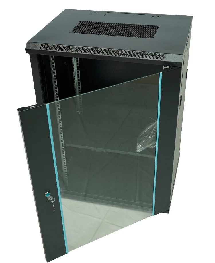 Custom Wall-Mount Data Center Enclosure 4U 27U Capacity Steel Network ...
