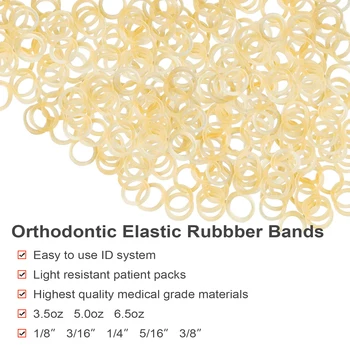 Abra 2,5 Oz Ortodonzia 3/16 Forza Light Bretelle Elastici Fasce In - Foto 12