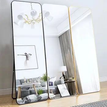 Modern Longe Large Size Full Length Decoration Home Framed Standing Dressing Floor Mirror For Living Room