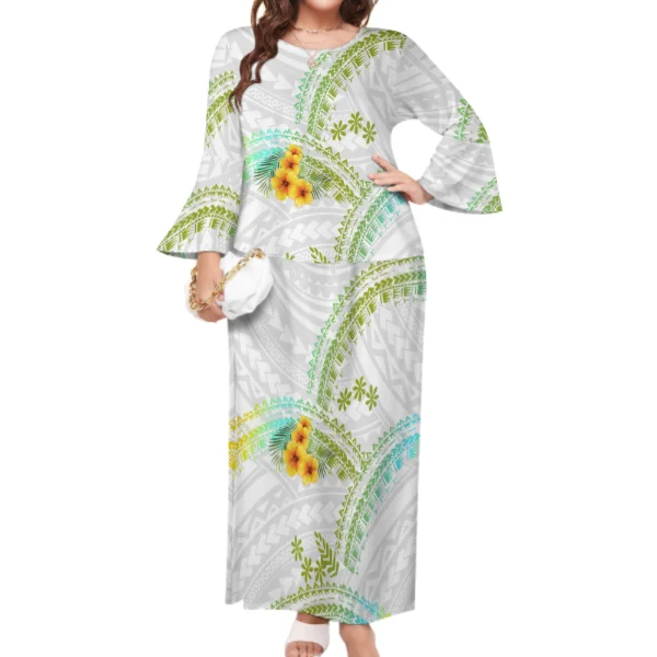 Wholesale Custom Dress New Design Polynesian Samoan Tribal Pattern ...