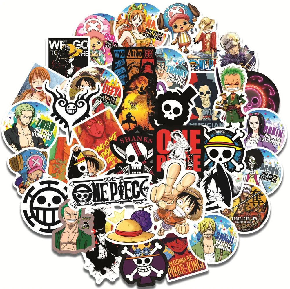 One Piece Anime Sticker Bundle Pirate Stickers Anime Stickers Japanese Anime  Stickers -  Hong Kong