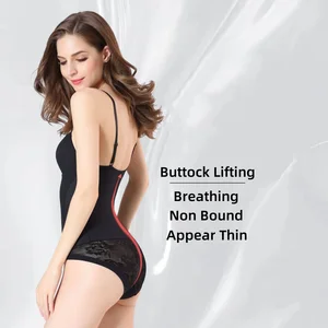 New Arrivals Deep V-Neck Seamless Bodysuit With Built in Bra for Women Backless Shapewear Control Slimming Sleeveless Bodysuit