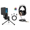 X1S Microphone+D68 Gold Headphone