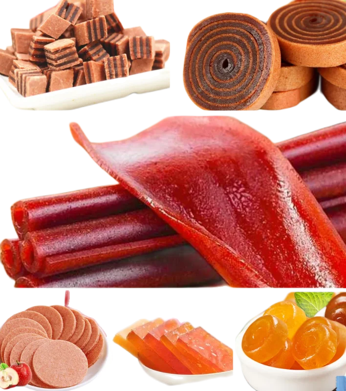 Automatic Fruit Leather Fruit Roll Up Scraping Sheeting Drying Cutting