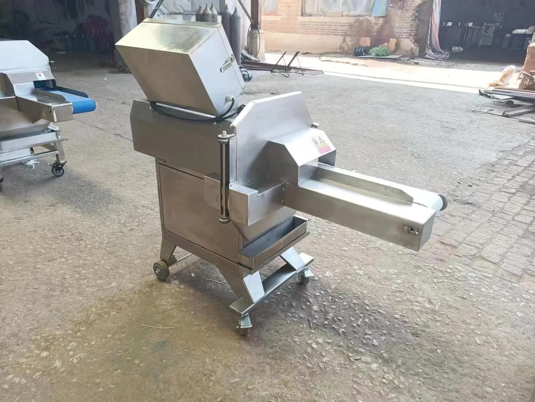 Electric Commercial Meat Slicer - 10-Inch Blade, Stainless Steel, 240W For Deli, Frozen Meat & Cheese