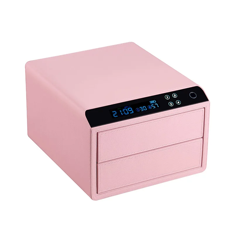 Durable Steel Material Secret Hidden Compartment Stash Storage Drawer Security Cash Safe Box with Fingerprint Lock