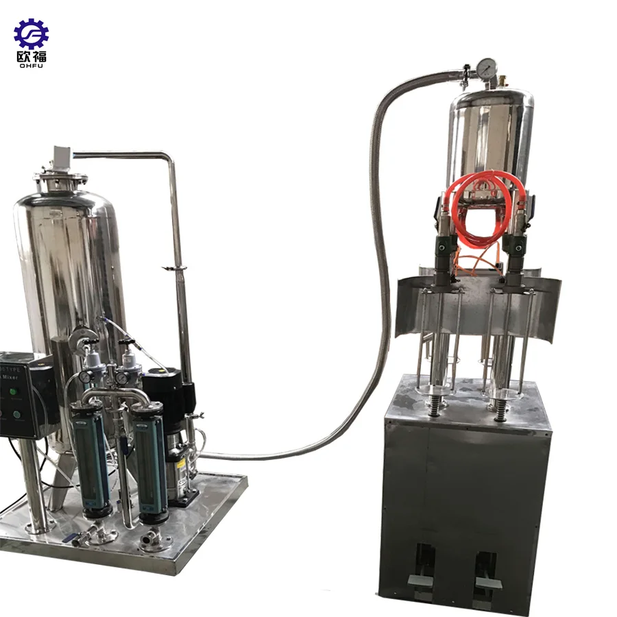 Полностью автоматическая машина для розлива газированных напитков/линия по производству розлива/оборудование для смешивания