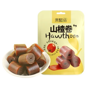 Wholesale Hawthorn Roll Fruit Roll apple Roll Fruit Strips Factory Customization