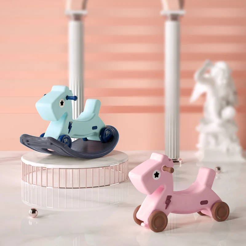 Новинка 2020, модная детская лошадка-качалка, детские игрушки с животными