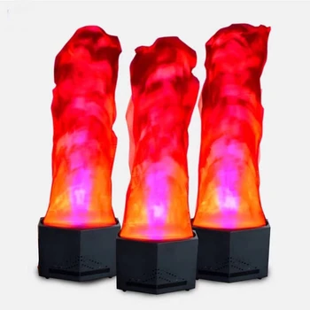 Topflashstar LED Red Blue Flame Fire Effect Light Hot Sell Silk Fire Light Stage Show Party Electronic Fire Machine Dmx Wedding