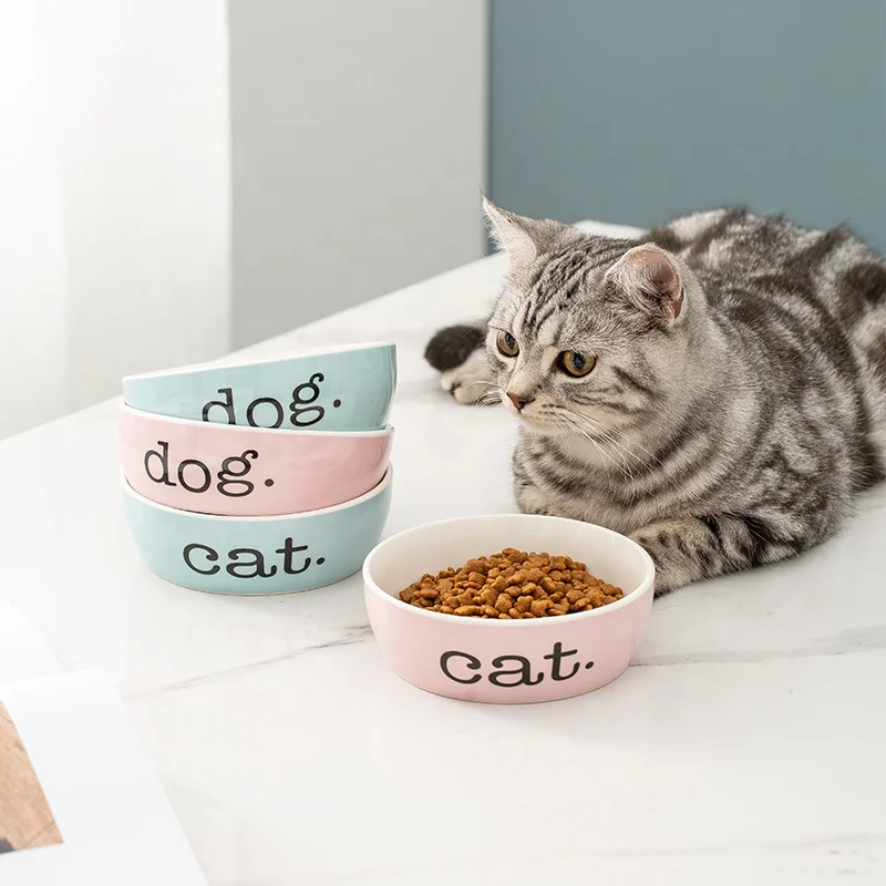 Ceramic Cheap Pet Cat Dog Feeder Bowl Cat Dog Puppy Bowl
