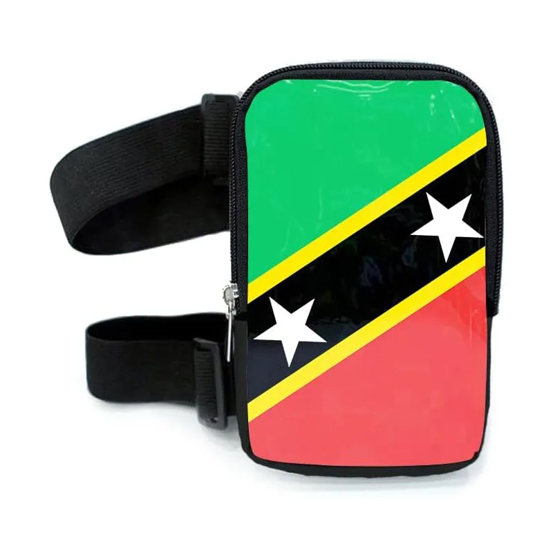 Barbados Flag Thigh Bag - Adjustable Leg Harness For Carnival & Travel