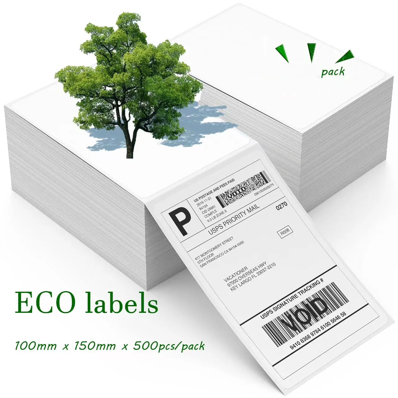 4x6 Inch Direct Thermal Shipment Labels 100x150 Compostable Thermal Shipping Label 100x150 Stickers 4x6 Thermal Labels