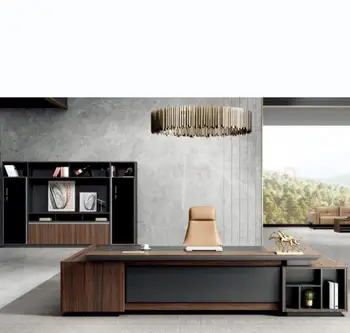 Furniture MDF office desk luxury executive modern office desk L shaped computer desk office furniture