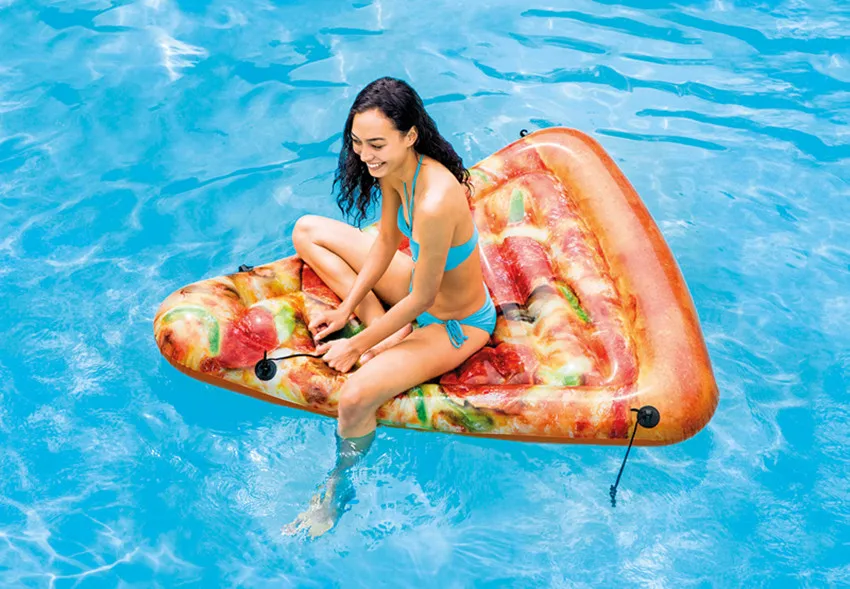 INTEX 58752 inflatable pizza slice floating mat