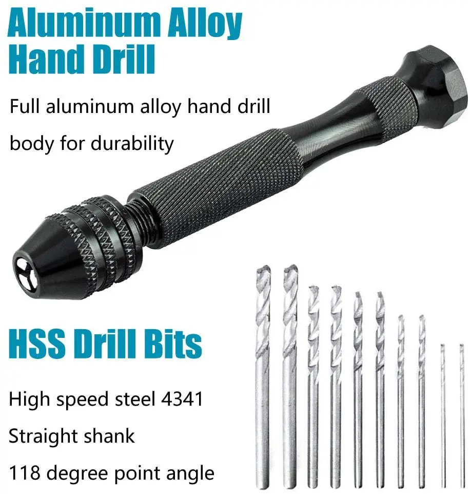 Aluminum Alloy Miniature Hand Tool Set Twist Drill