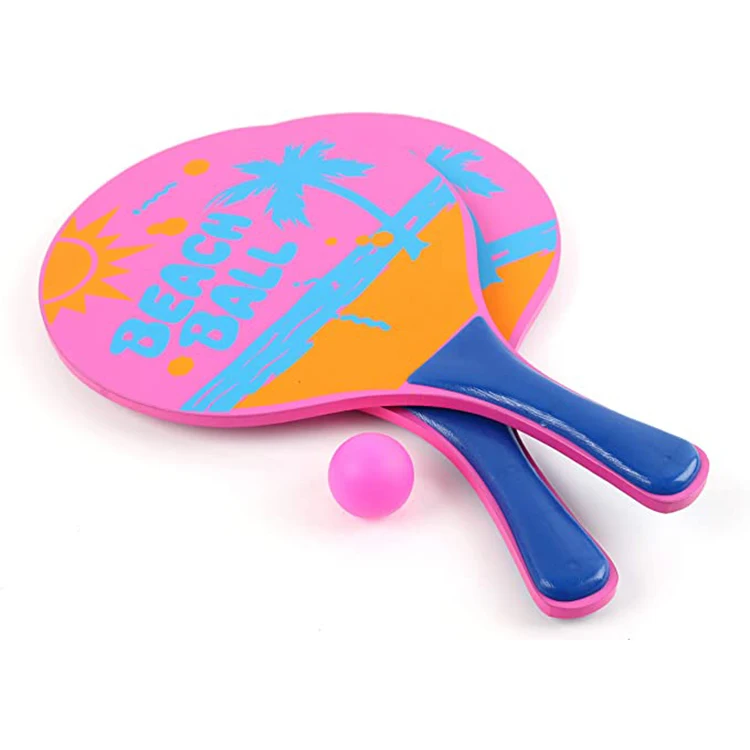 Set De 3 Balles Pour Raquettes De Plage – Couleurs Fluo, Légères, Pour Tennis Plage, Padel, Squash