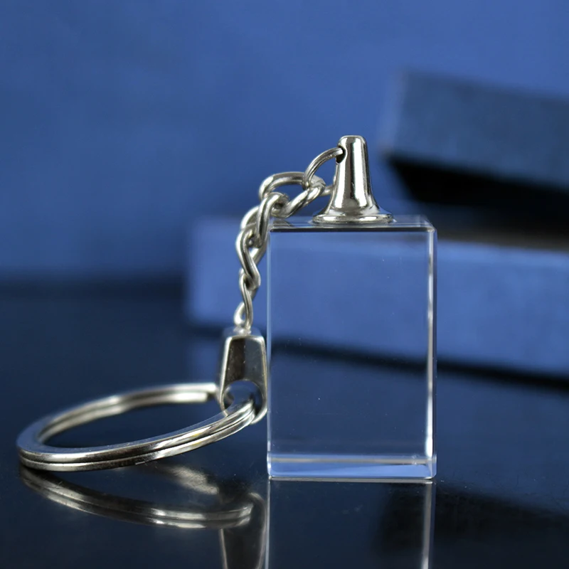 Рекламные 3D брелок травления автомобильный брелок с логотипом, с украшением в виде кристаллов пустой брелок для лазерной гравировки