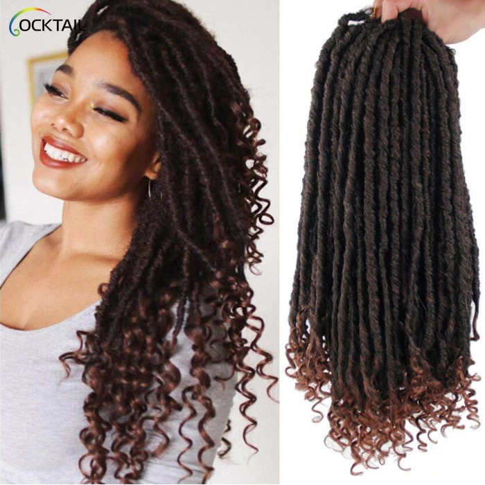 Japanese Kaneka Fiber 24 Faux Locs Crochet Hair Dreadlock,Hair Piece ...