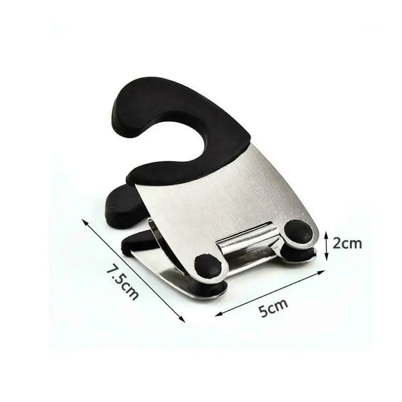 Stainless Steel Pot Side Clips Anti-scalding Spoon Holder Kitchen Gadgets Rubber Convenient Kitchen Tools manufacture