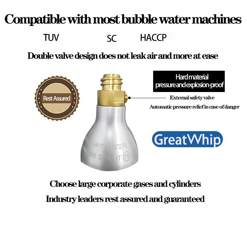 GrertWhip Sparking Water Cylinder Co2 Cylinder 0.6L