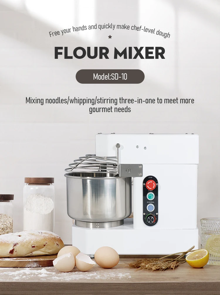 Top Quality Spiral Mixer Bread Mixer Machine Dough Commercial 10liter