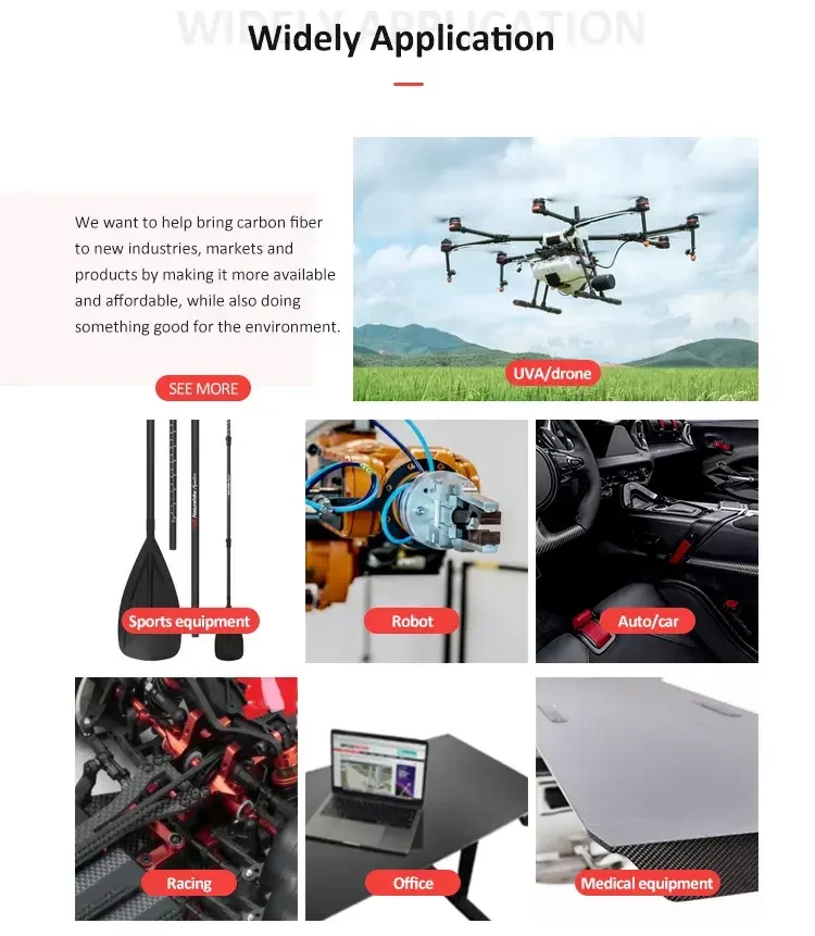 High Quality 600*600*3.0mm Carbon Fiber Plate Agriculture Drone FPV Drone Frame Accessories Carbon Fiber Sheet supplier