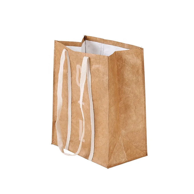 ISO BSCI Factory Professional Customized Washable Paper Bag Untearable Waterproof Tyvek Tote Bag
