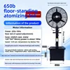 26 inch black floor spray fan model B