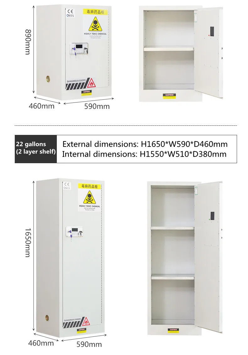 Highly toxic chemical cabinet