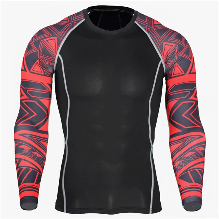Quick Dry Compression Online T Shirt Printing Men'S Long Sleeve Compression Shirts For Sale What Should I Wear While811_voghion.com