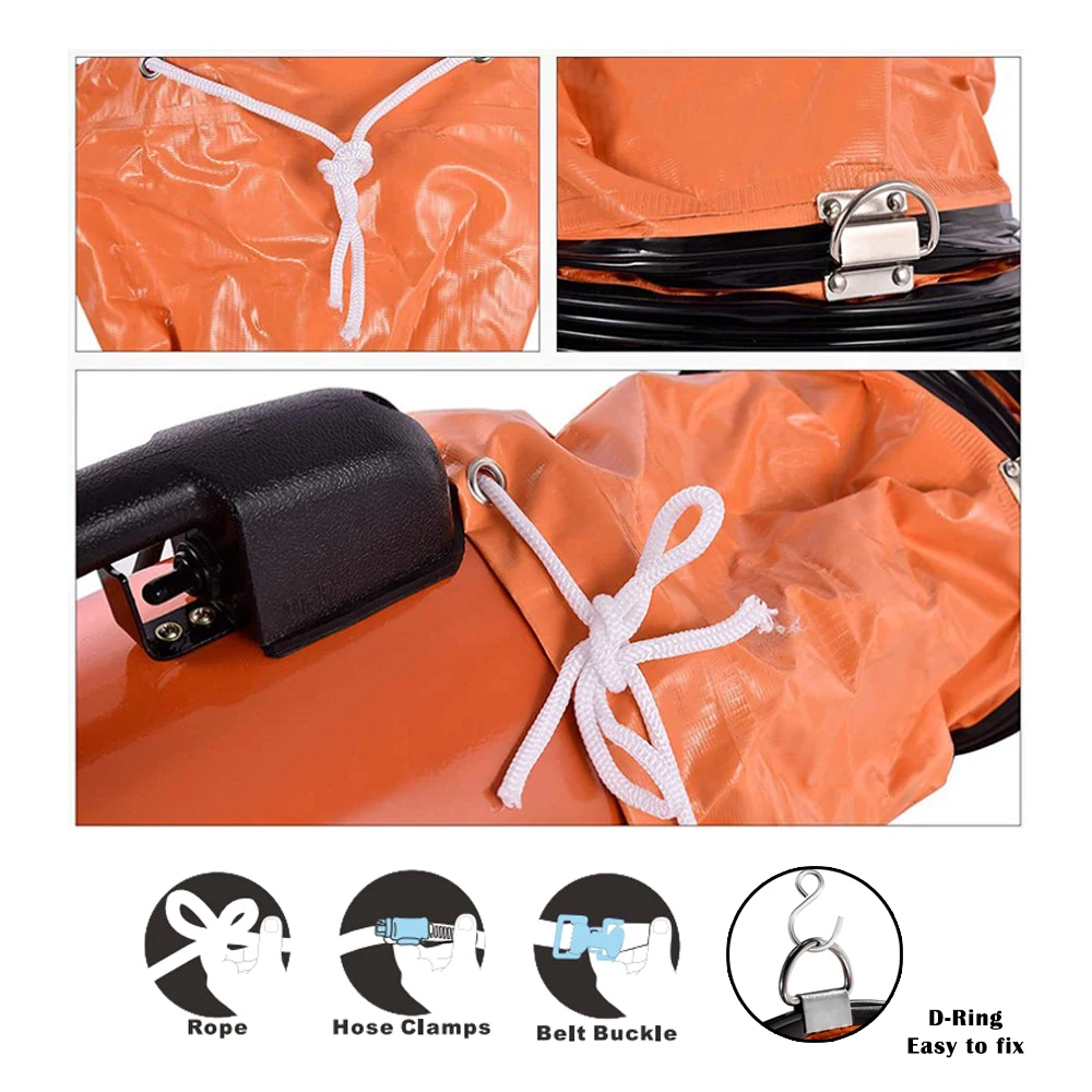 Hose Hvac Ventilation Extractor, AIRGURU, PVC, 16inch, 5m - detail 12