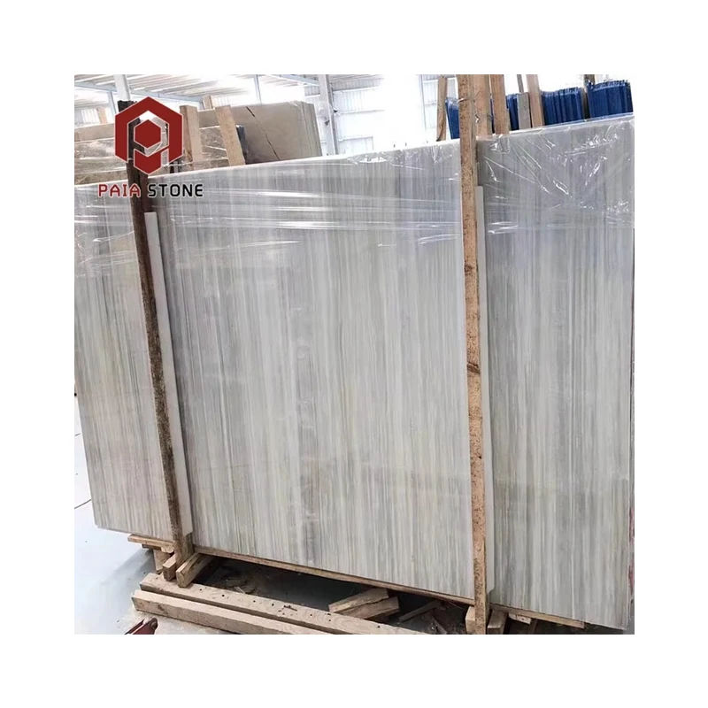 Ibiza Wooden Grain Wood Vein White Marble