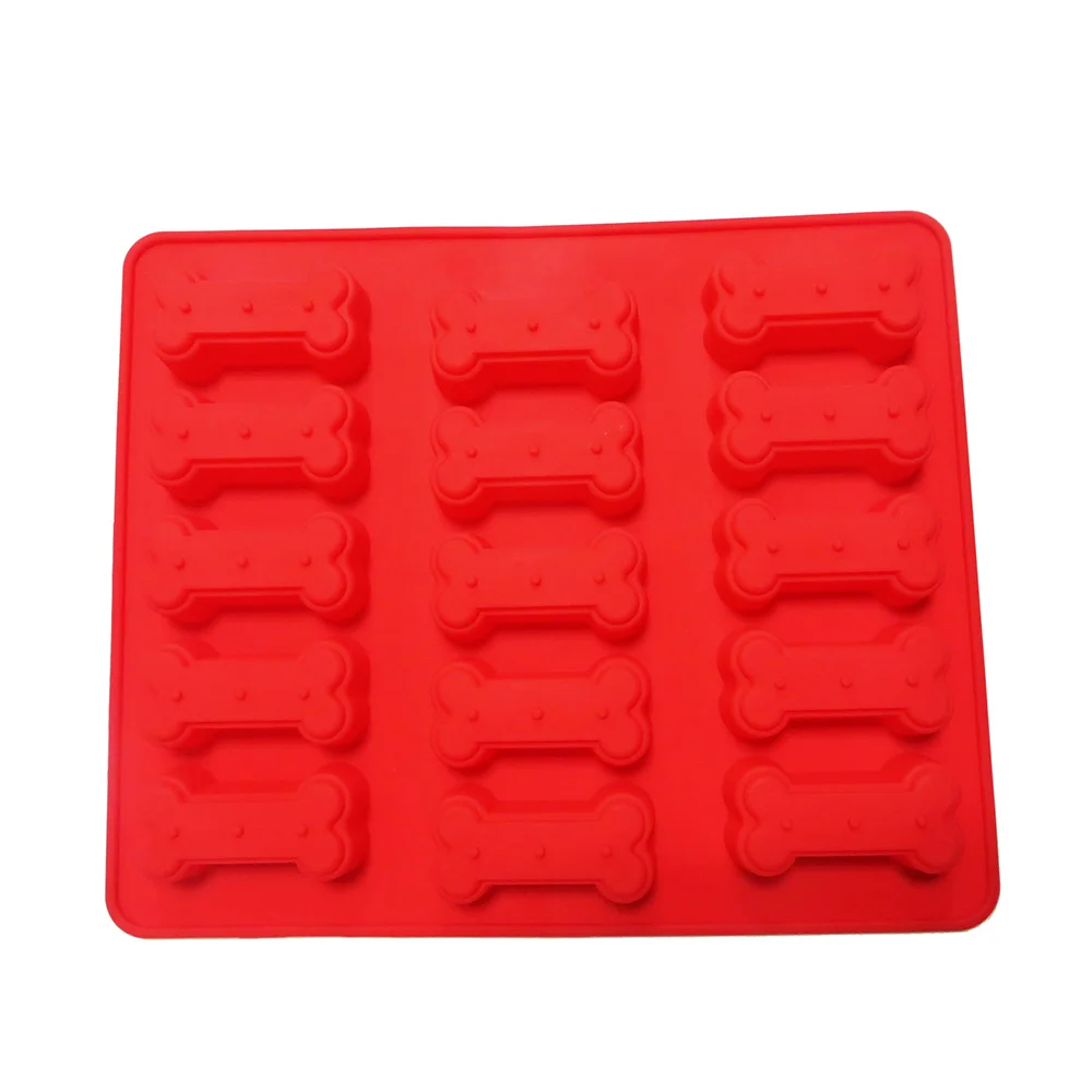Nonstick Dog Bone Shape Cake Pan Food Grade Silicone Baking Mold Heat Resistant Dog Paw Shape Silicone Baking Pan