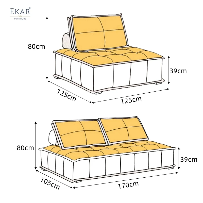 product new design ekar modern living room sofa with solid wood legs and high density sponge-68