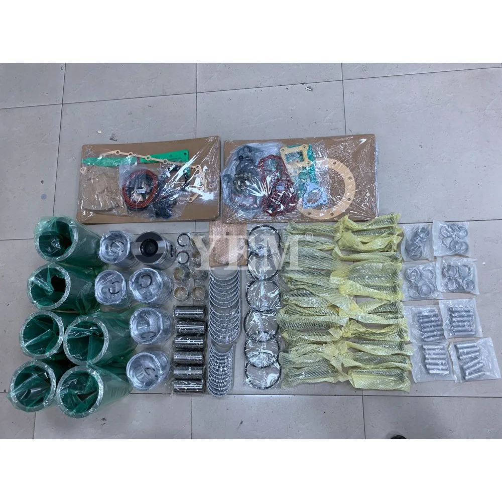 Engine Rebuild Kit With Cylinder Gaskets Set Piston Rings Liner Bearing Valves For Komatsu 6D125