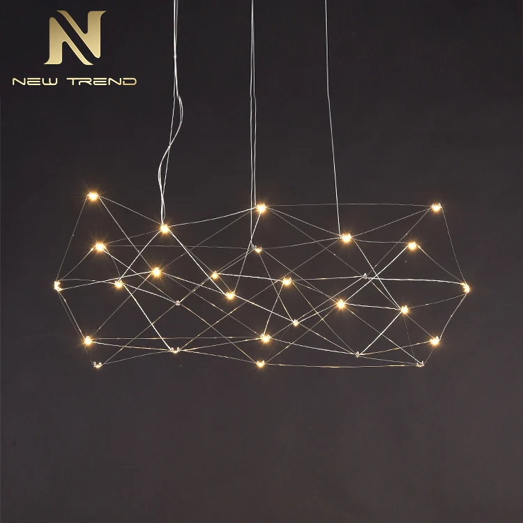 PY8317 New Model Hotel Villa Decoration Artistic Style Chromed Modern LED Pendant Lamp   