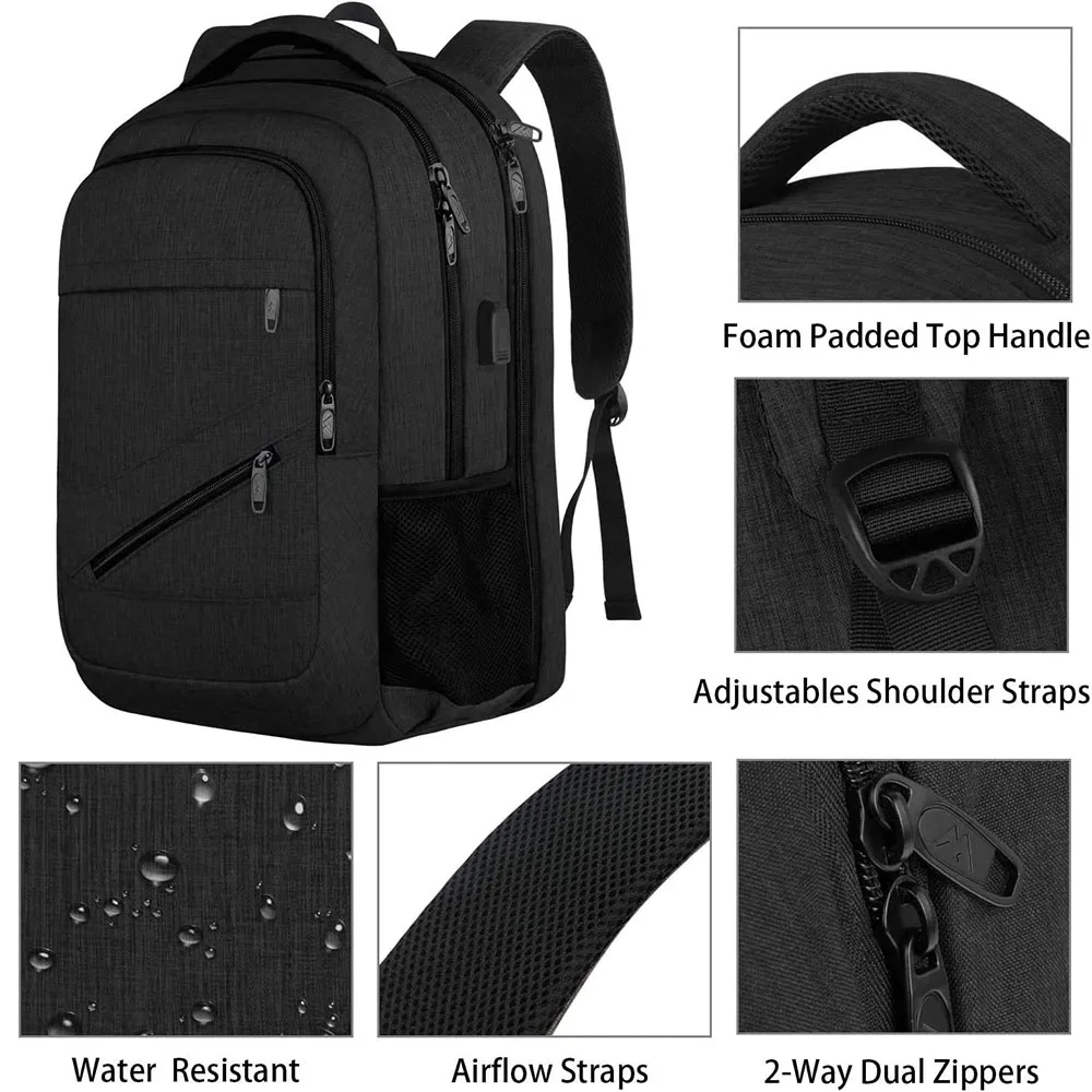 Custom Logo Waterproof Anti Theft Polyester School Computer Backpack ...