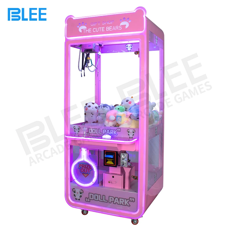 Coin Operated Arcade Doll Machine Claw Crane Grabber Prize Vending Out Toy Gift Game Machine