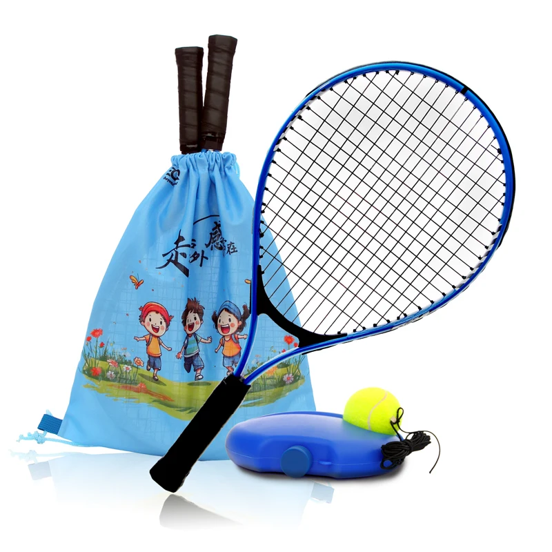 Высококачественная 25-дюймовая Профессиональная теннисная ракетка для тренировок игроков на заказ OEM алюминиевая рама с сеткой из углеродного и нейлонового волокна