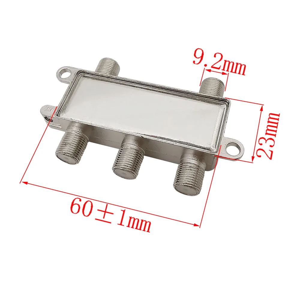 2/3/4 Way TV Satellite Splitter Efficient Signal Distribution