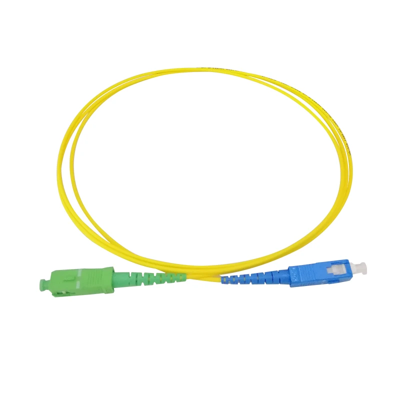 Fiber optic cable Simplex FTTH 1core cable with connector patch cord SC APC pigtail LSZH PVC