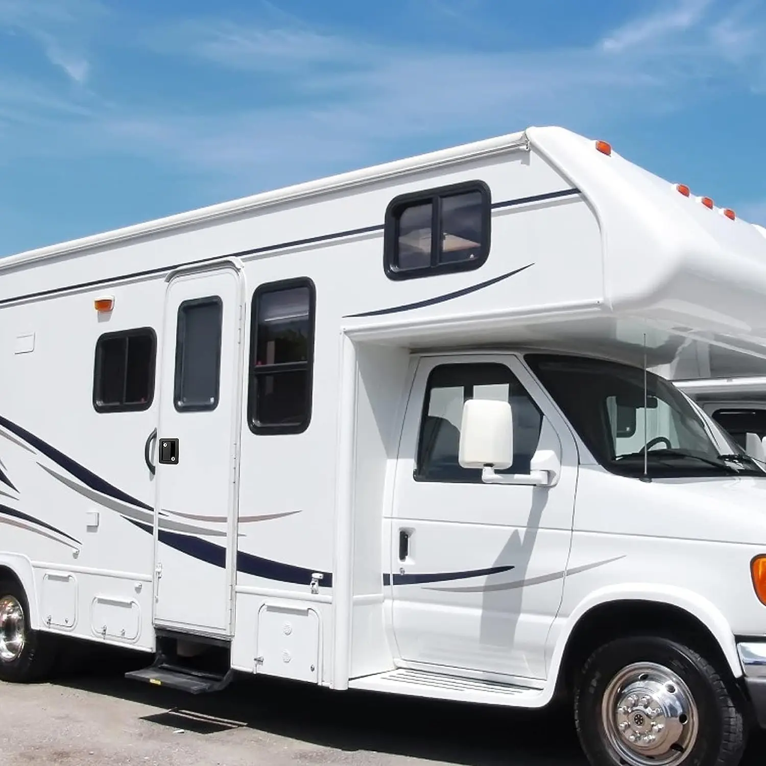 Rv Class C Door Deadbolt Lock Latch Motorhome Camper Outdoor Lock Travel Trailer Truck Caravan Entry Compact Rv Lock manufacture