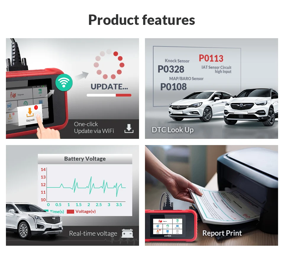 LAUNCH X431 CRP129E OBD2 Car Code Reader Scanner Car Diagnostic Tool